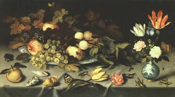巴爾薩澤 凡 德 阿斯特 花卉和水果的圖解